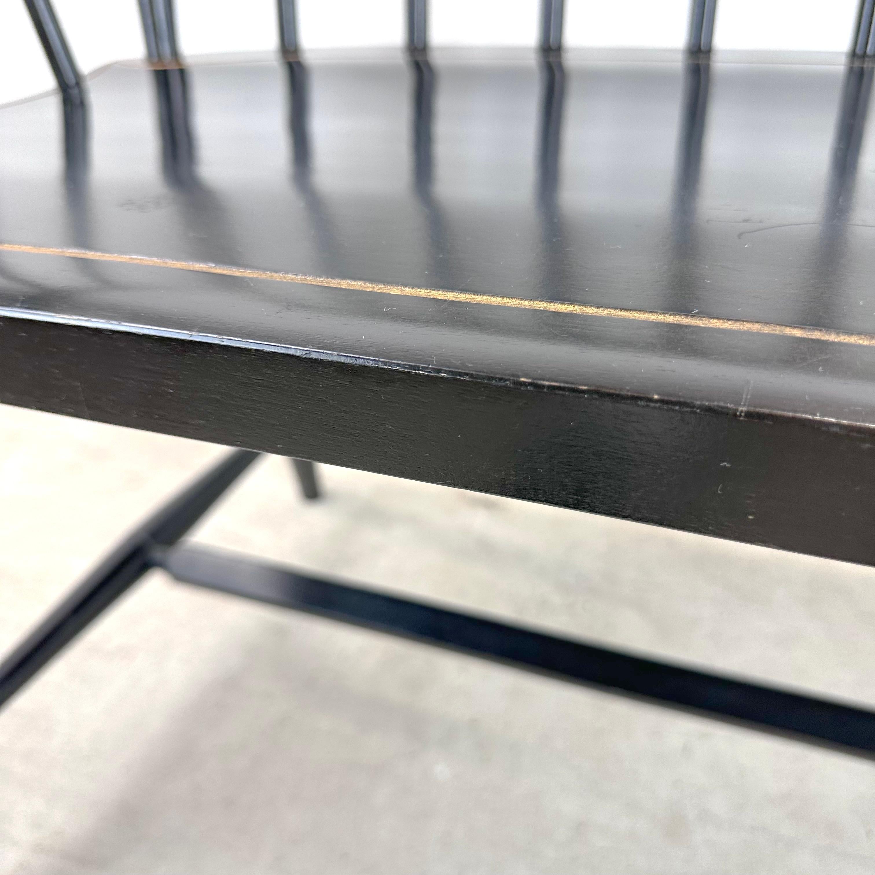 Vintage Windsor Style Settee Bench from Nichols and Stone 7