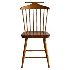 Vintage Windsor Valet Side Chair, Faux Bamboo Spindles, Turned Legs, Circa 1960s