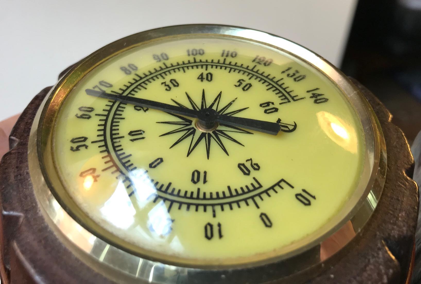 Vintage Wine Cellar Thermometer in Shape of a Barrel, 1960s For Sale at 1stDibs