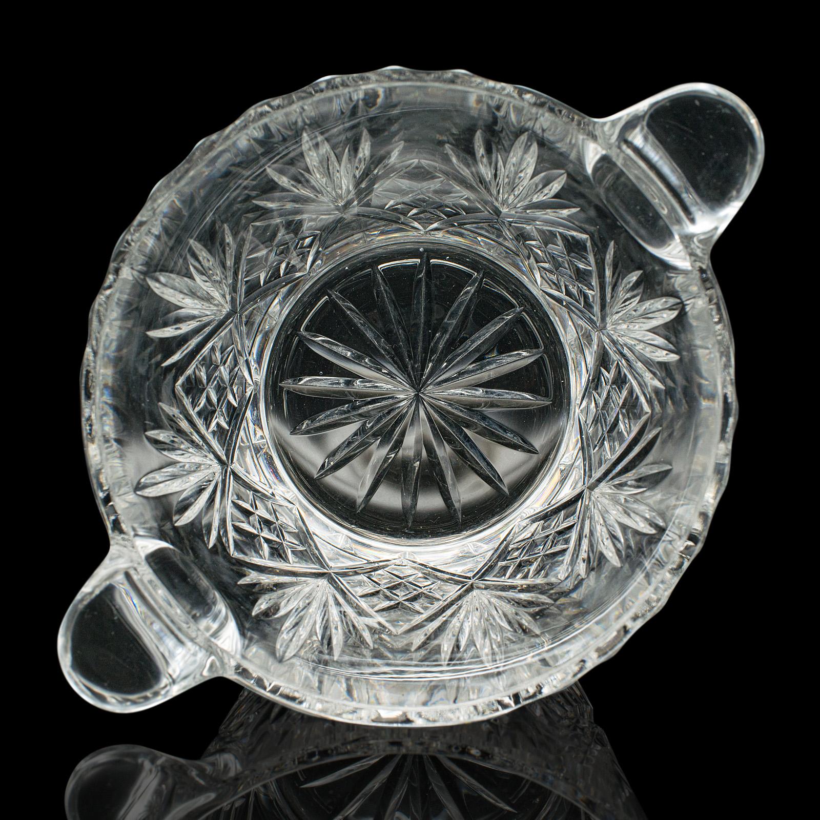 Vintage Wine Cooler, English, Cut Glass, Ice Bucket, Mid Century, Circa 1960 For Sale 3