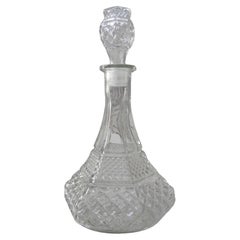 Vintage Wine Decanter with Stopper in Wexler Diamond Pattern