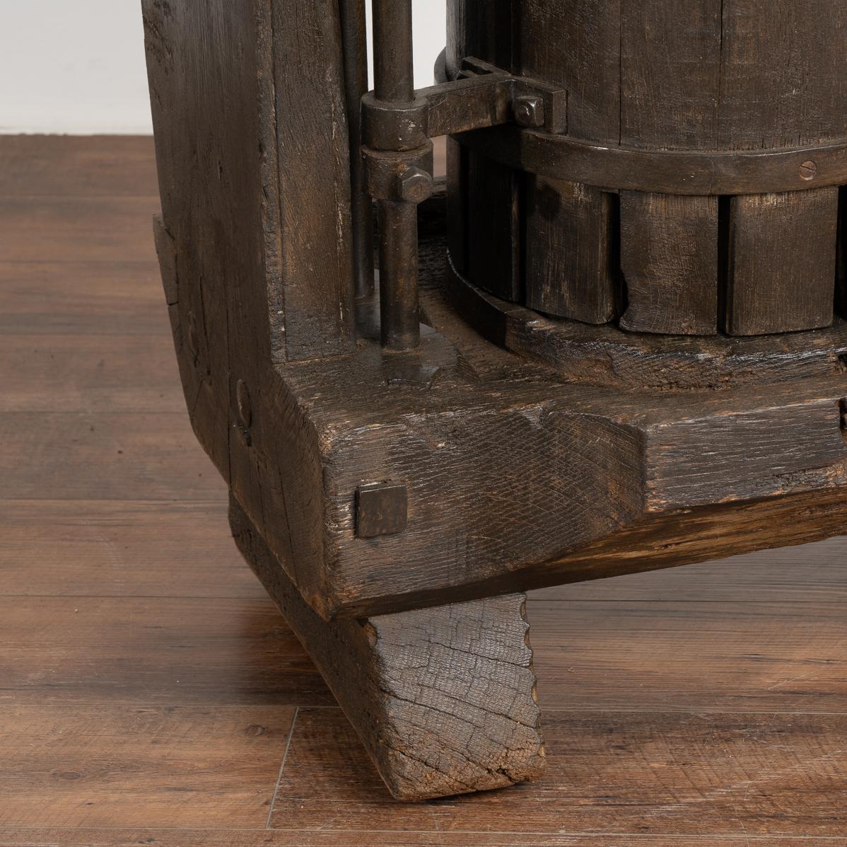 Hungarian Vintage Wine Press Bar Table Wine Tasting Table, circa 1890