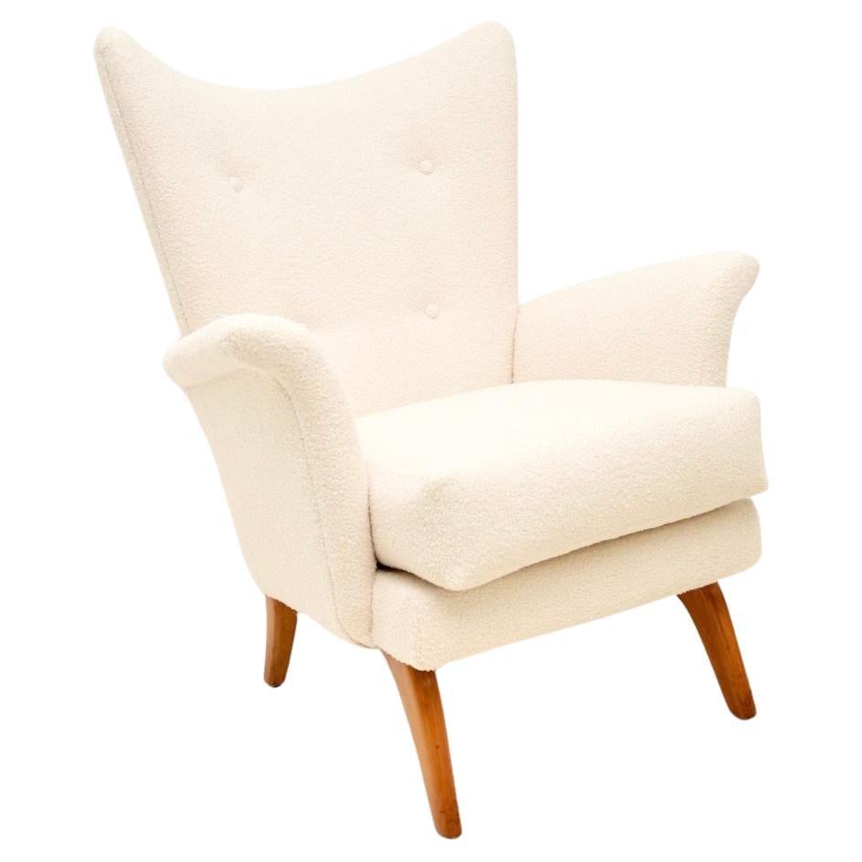 Vintage Wing Armchair by Howard Keith For Sale