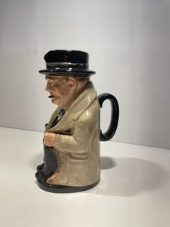 Jarra Vintage Winston Churchill de cerámica inglesa Royal Doulton