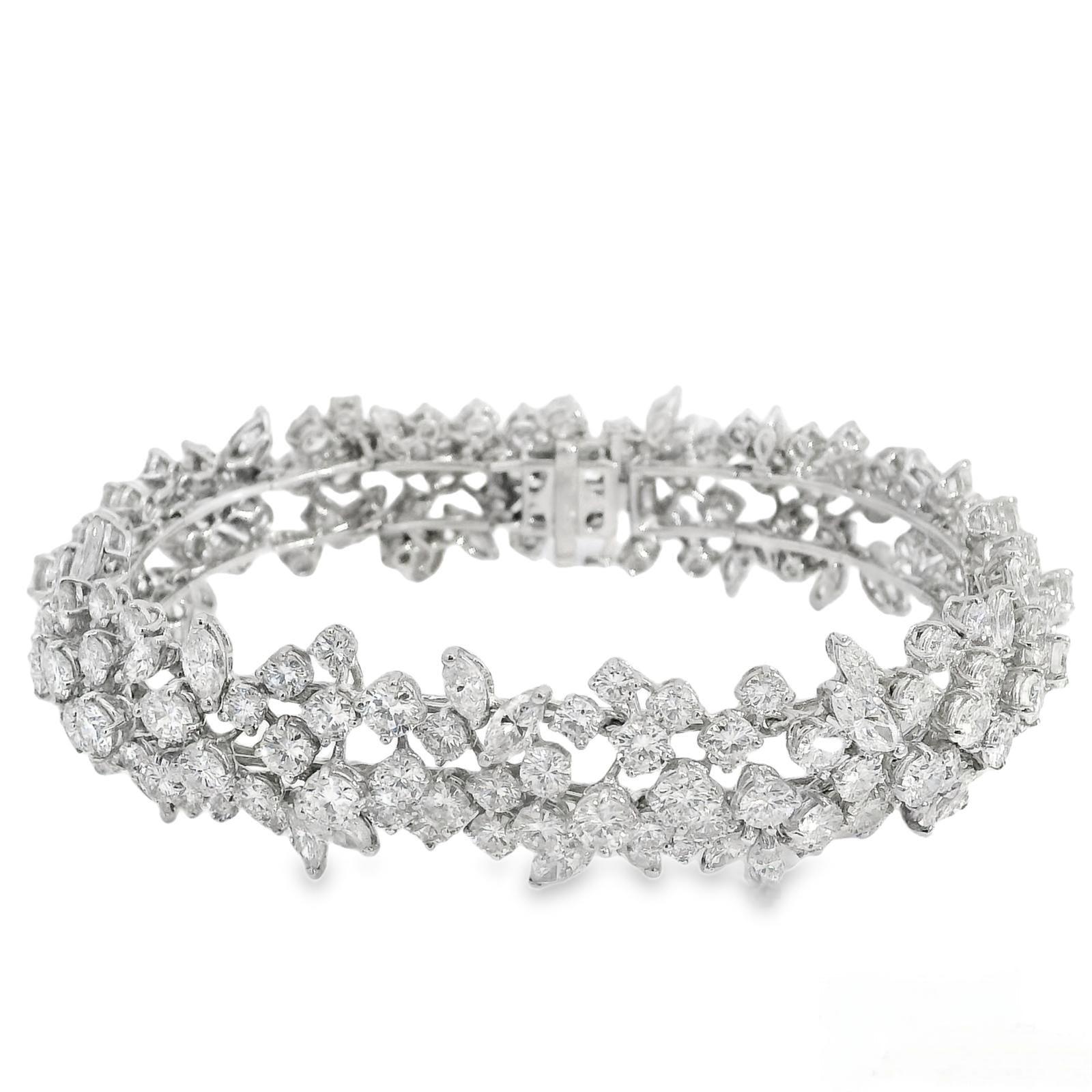 Pulsera vintage de diamantes estilo 