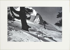 Vintage Winter Landscape, Matterhorn Photograph