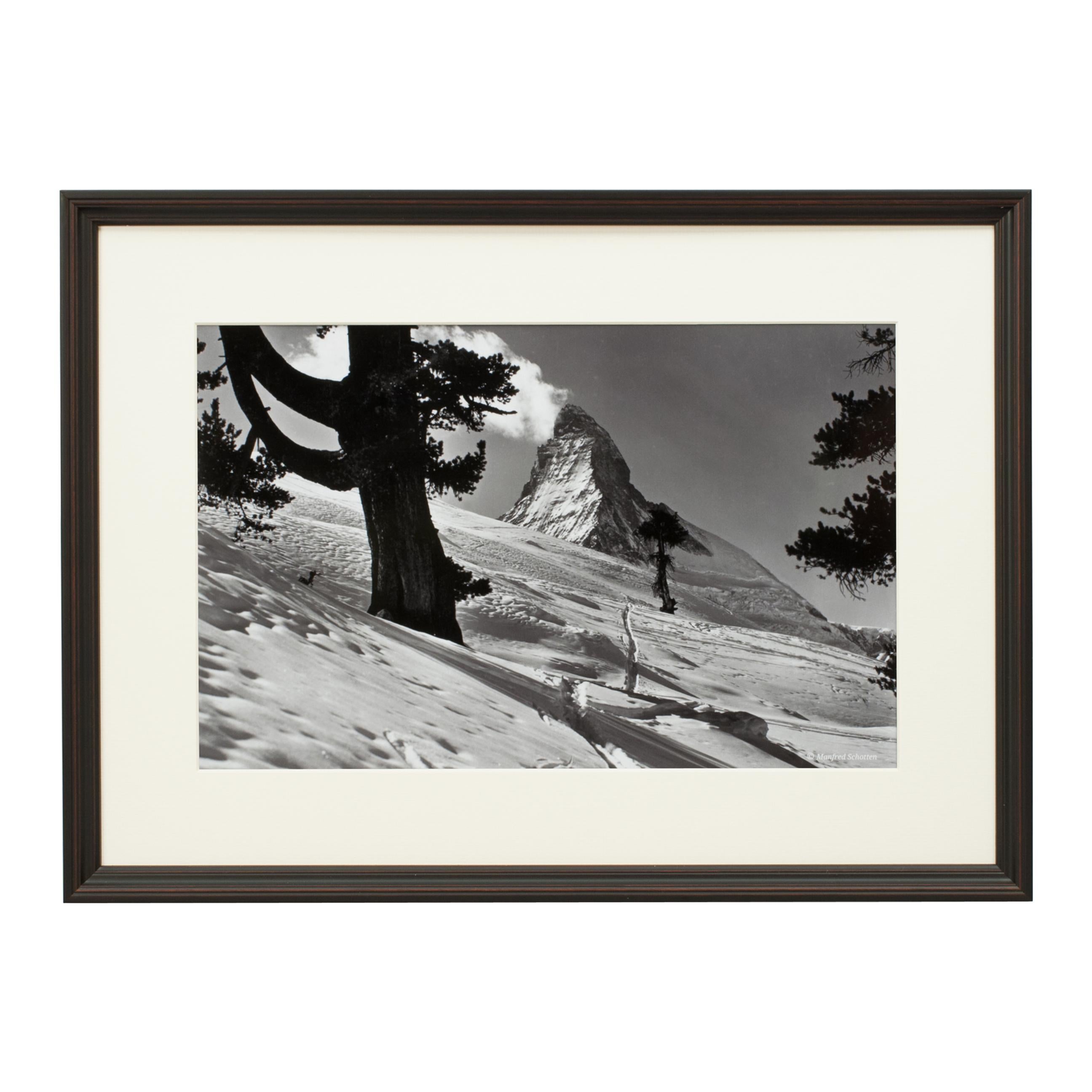 Vintage Winter Landscape, Matterhorn Photograph For Sale 2