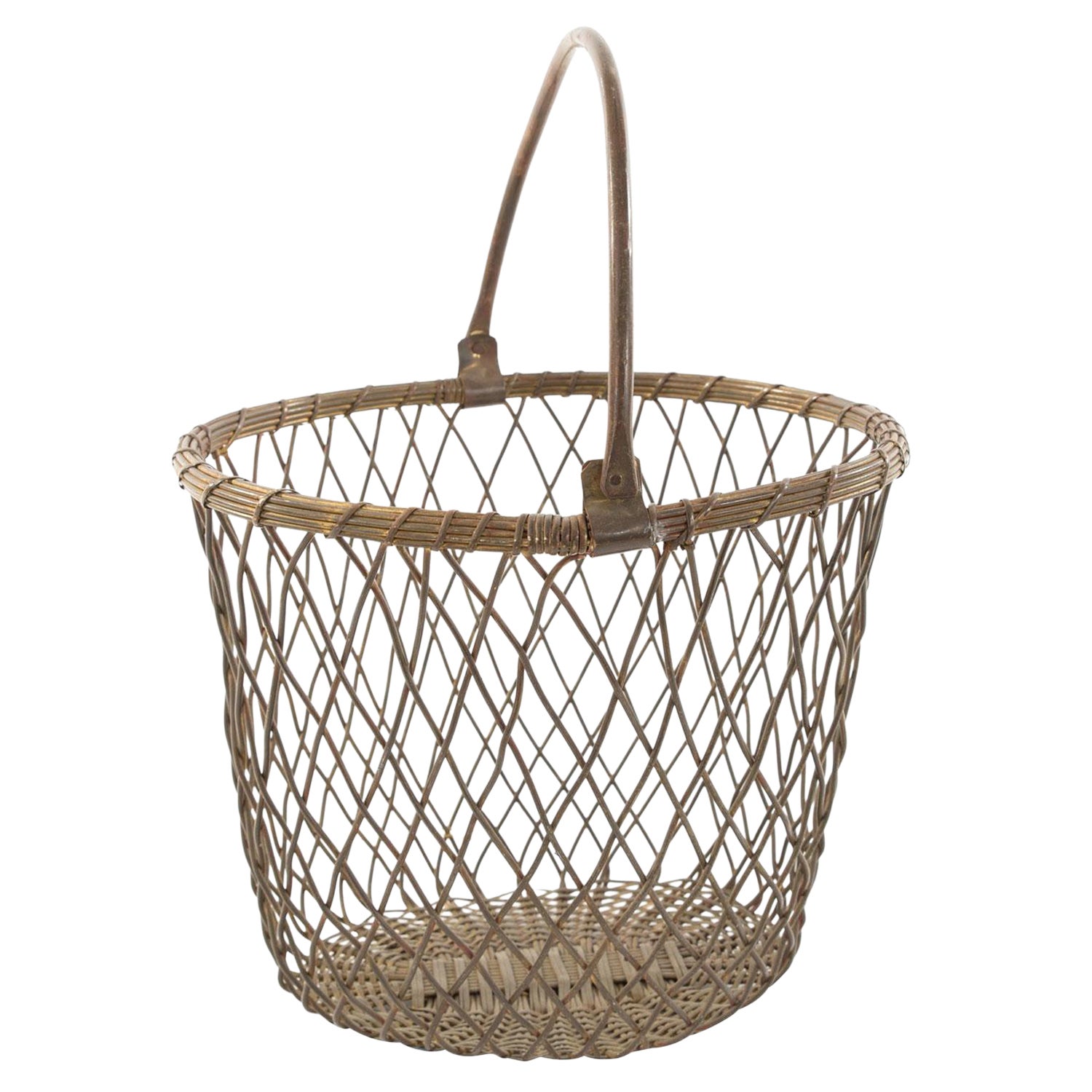 Vintage Wire Lattice Basket