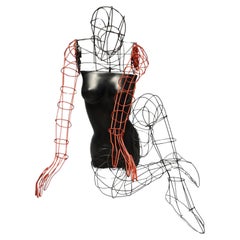 Vintage Wire Mannequin Store Display, Modernist Circa 1970s GRENEKER 2/2