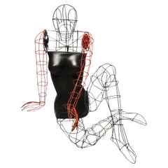 Vintage Wire Mannequin Store Display, Modernist Circa 1970s GRENEKER