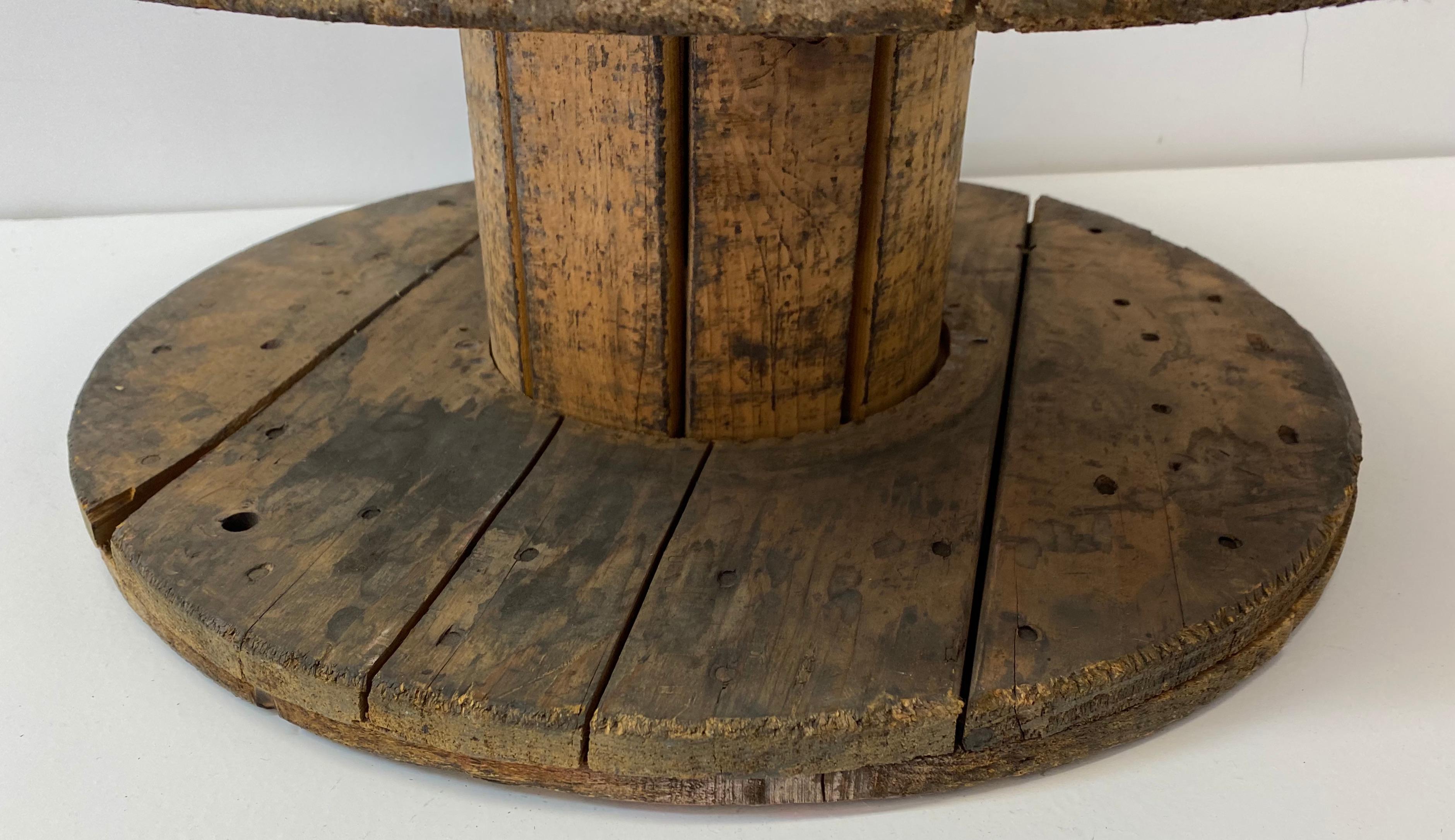 vintage wooden spool
