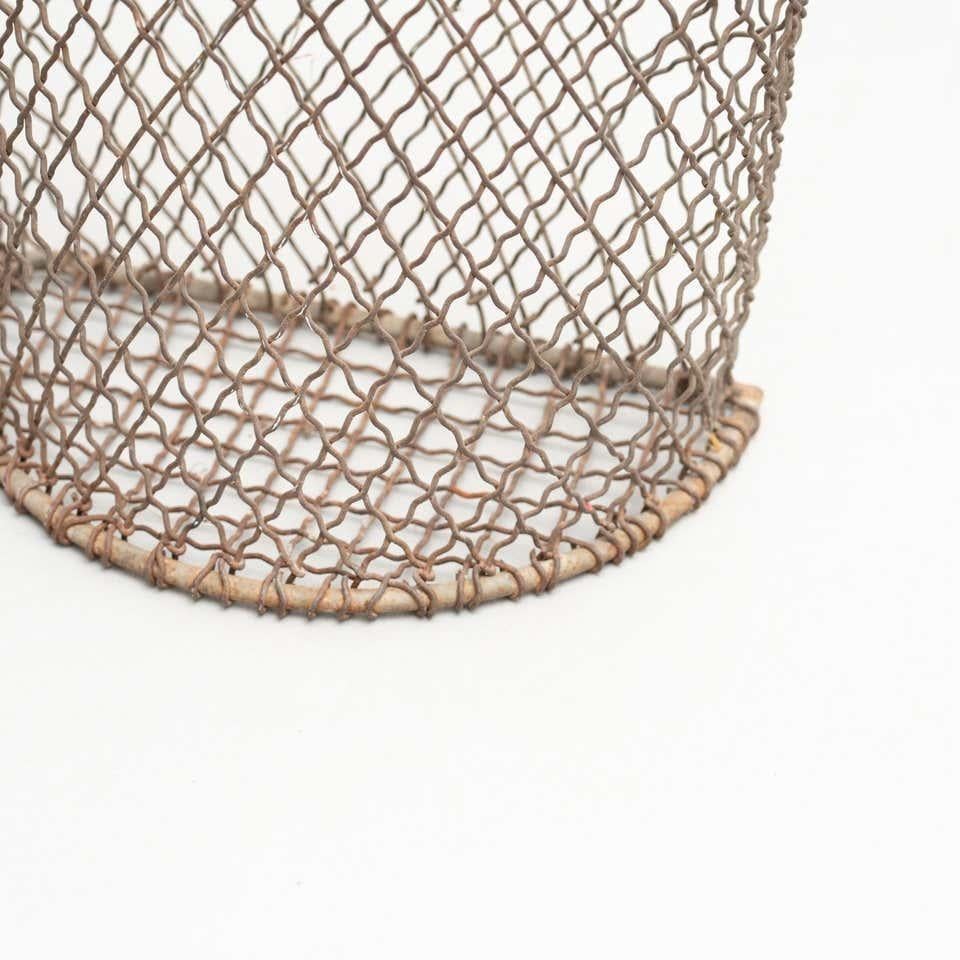 Vintage Wire Umbrella Holder / Paper Bin, circa 1960 5