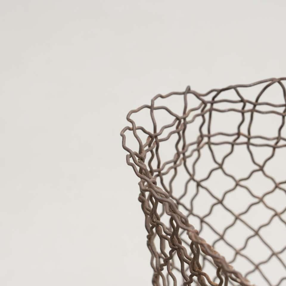 Vintage Wire Umbrella Holder / Paper Bin, circa 1960 2