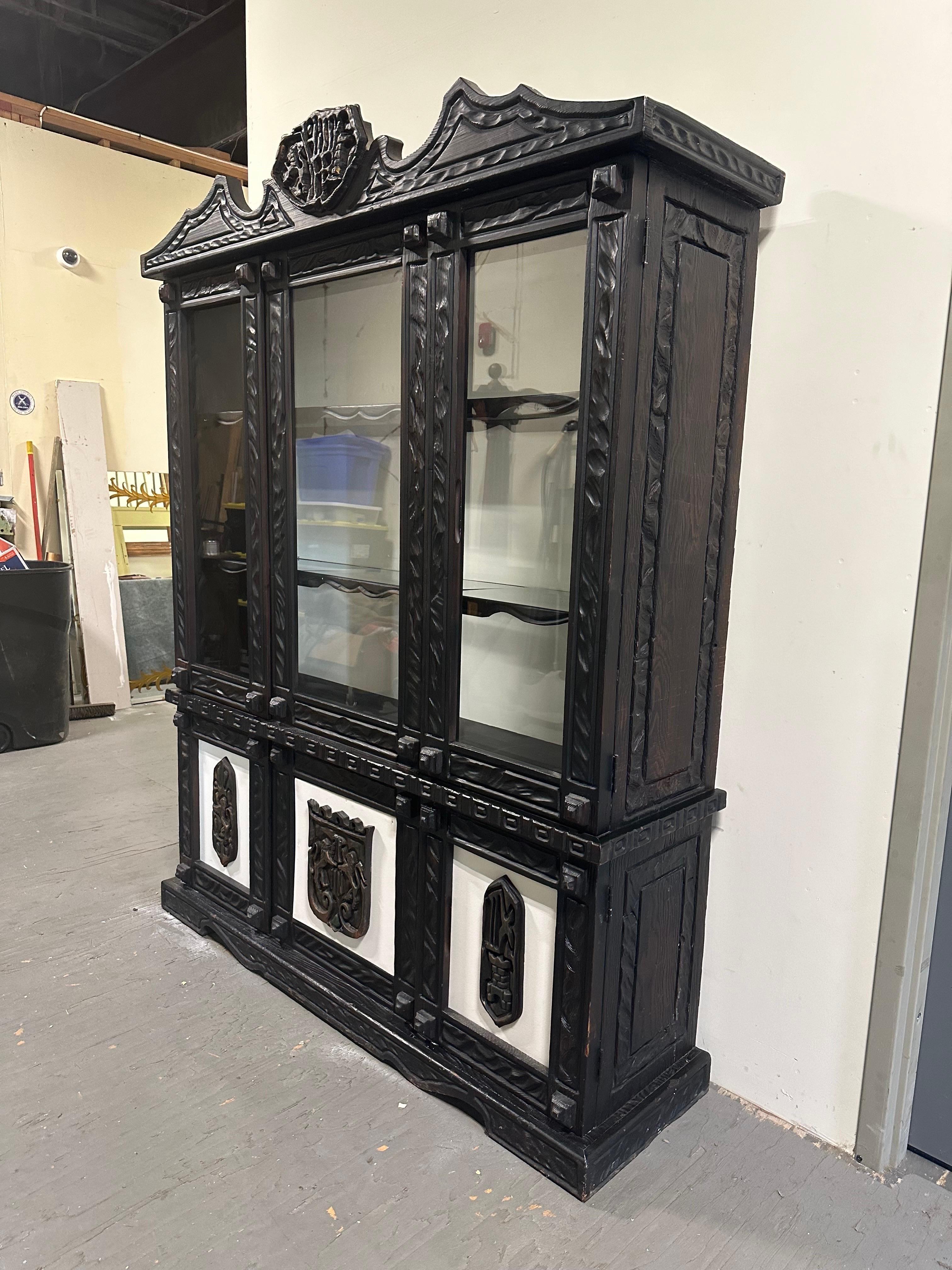 Mid-Century Modern Vintage Witco Style TiKi Cabinet Willian Westenhaver For Sale