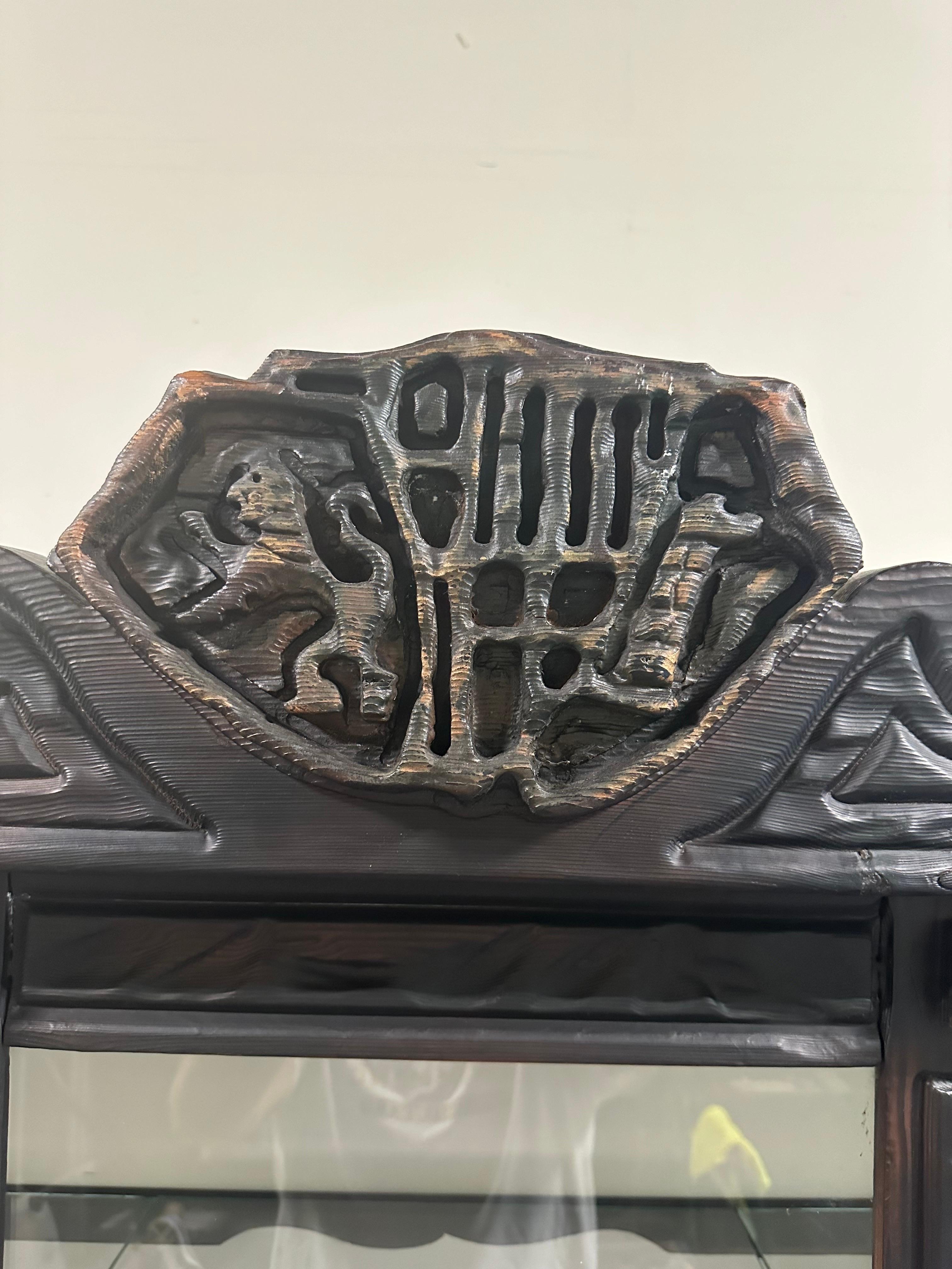 American Vintage Witco Style TiKi Cabinet Willian Westenhaver For Sale