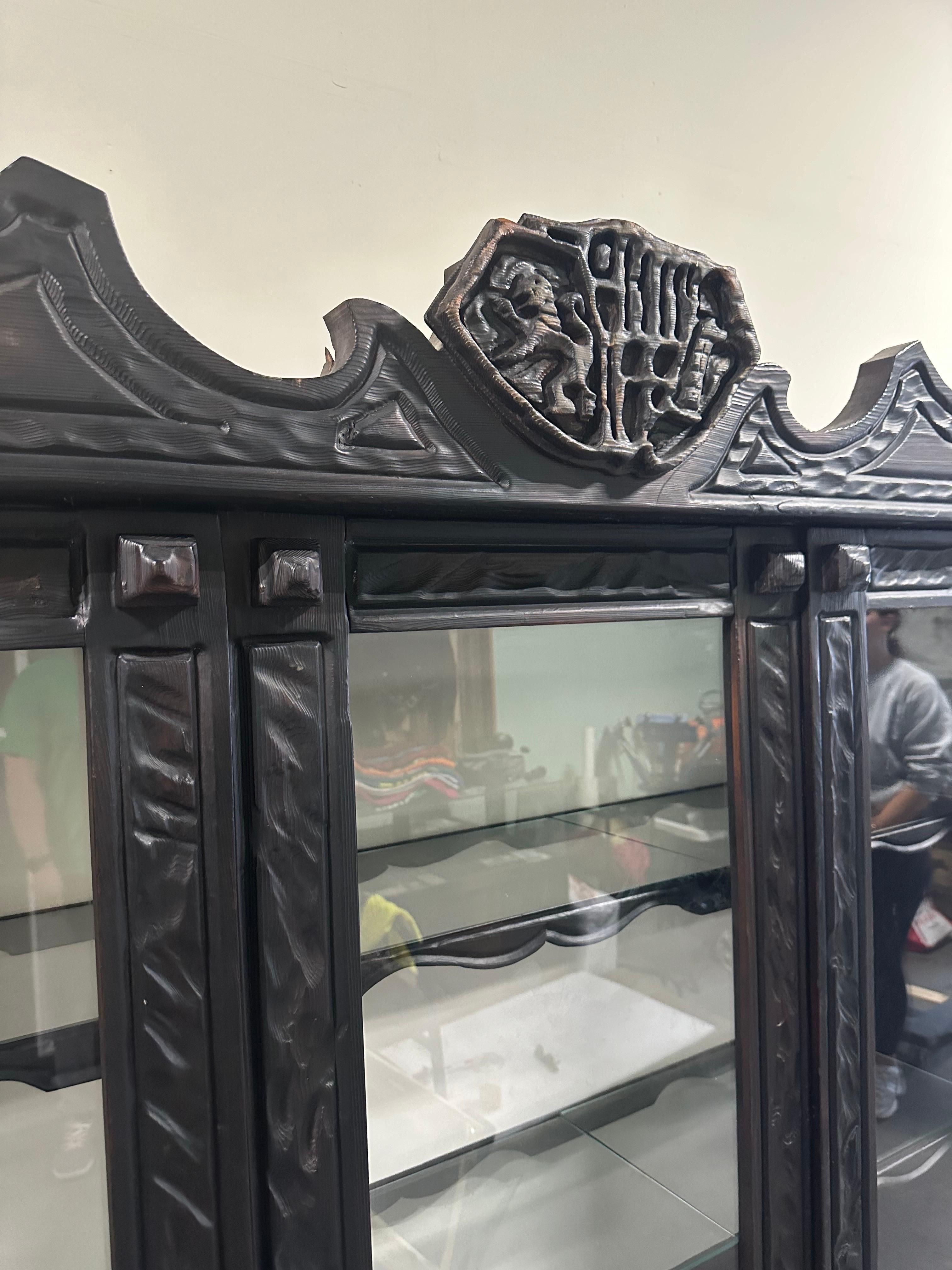 Vintage Witco Style TiKi Cabinet Willian Westenhaver In Good Condition For Sale In W Allenhurst, NJ