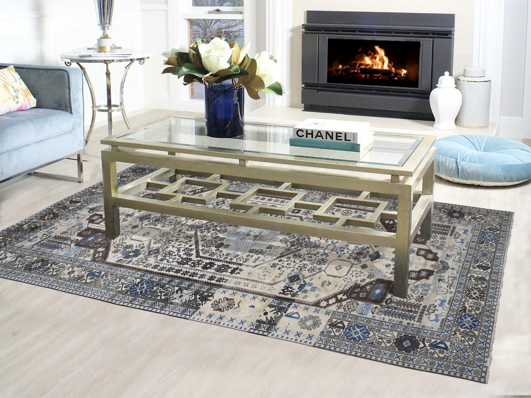 This is a truly genuine one of a kind vintage with Abrush Old Persian Northwest Exc Cond hand knotted Oriental rug. It has been knotted for months and months in the centuries-old Persian weaving craftsmanship techniques by expert artisans.

Primary