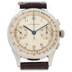 Vintage Wittnauer 2-Register Chronograph Watch, 1950s