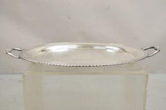 Vintage WM. Rogers 481 Victorian Oval Silver Plated Serving Platter Tray