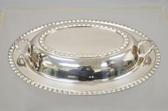 Vintage WM Rogers Fenwick Silver Plated Lidded Vegetable Serving Platter