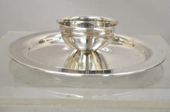 Vintage WMA Rogers Regency Silver Plate Shrimp Cocktail Serving Dish Platter