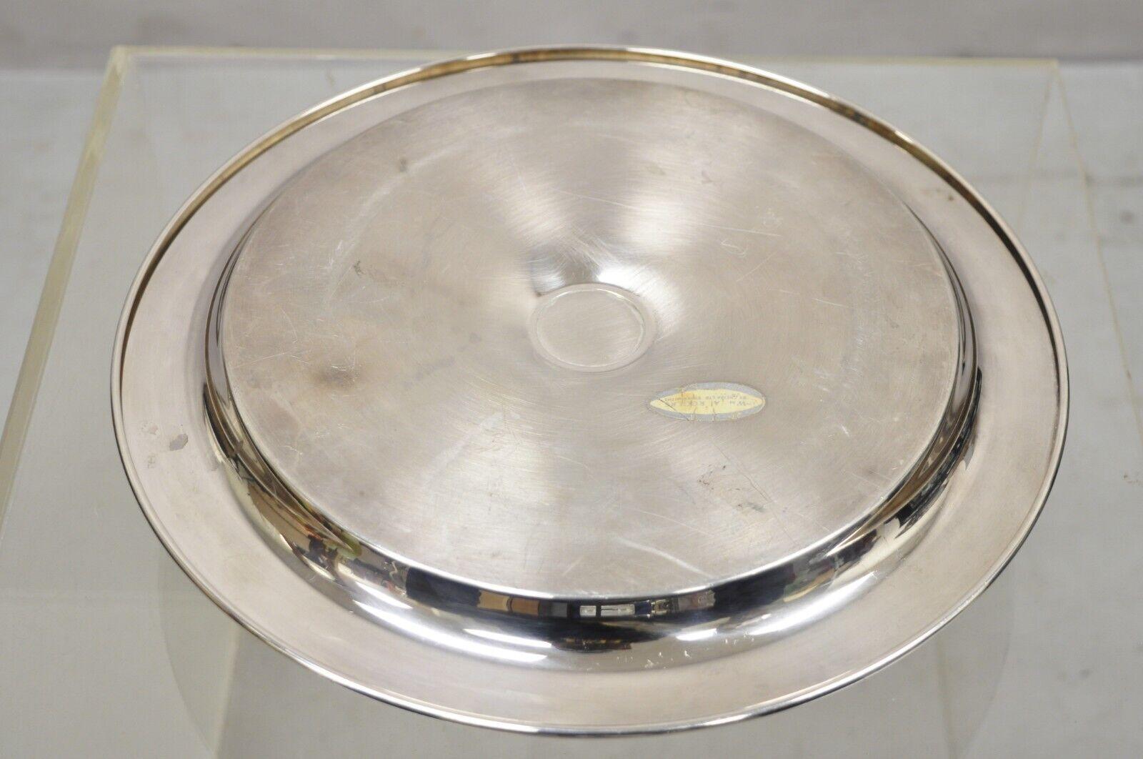 20th Century Vintage WMA Rogers Regency Silver Plate Shrimp Cocktail Serving Dish Platter For Sale