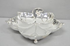 Vintage WMF Germany Large Silver Plated Maple Leaf 12" Trinket Candy Dish Bowl