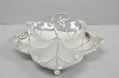 Vintage WMF Germany Small Silver Plated Maple Leaf 9" Trinket Candy Dish Bowl