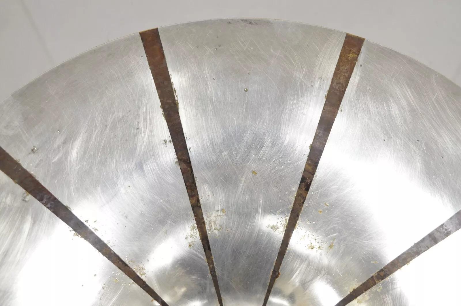 Vintage WMF Ikora Alemania Art Decó Tazón de cobre plateado para centro de mesa en venta 2