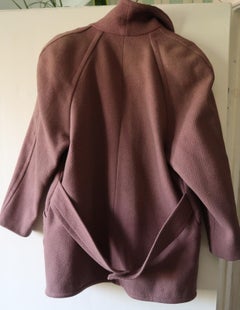 Vintage Woman Jacket from USSR: Stylish Burgundy Wool Jacket - Circa 1970s, 1J86