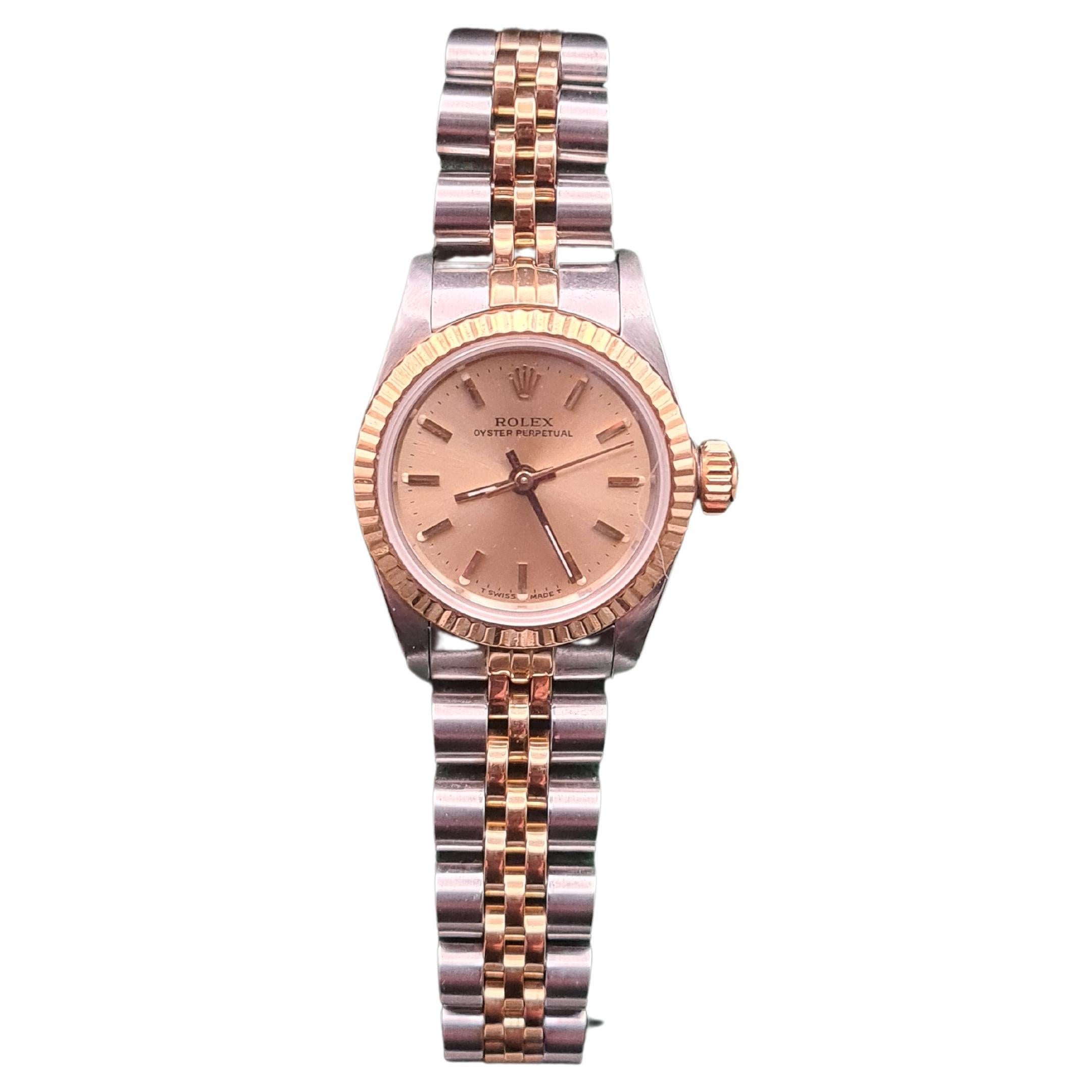 Beautiful Vintage Woman's Rolex Oyster Perpetual For Sale