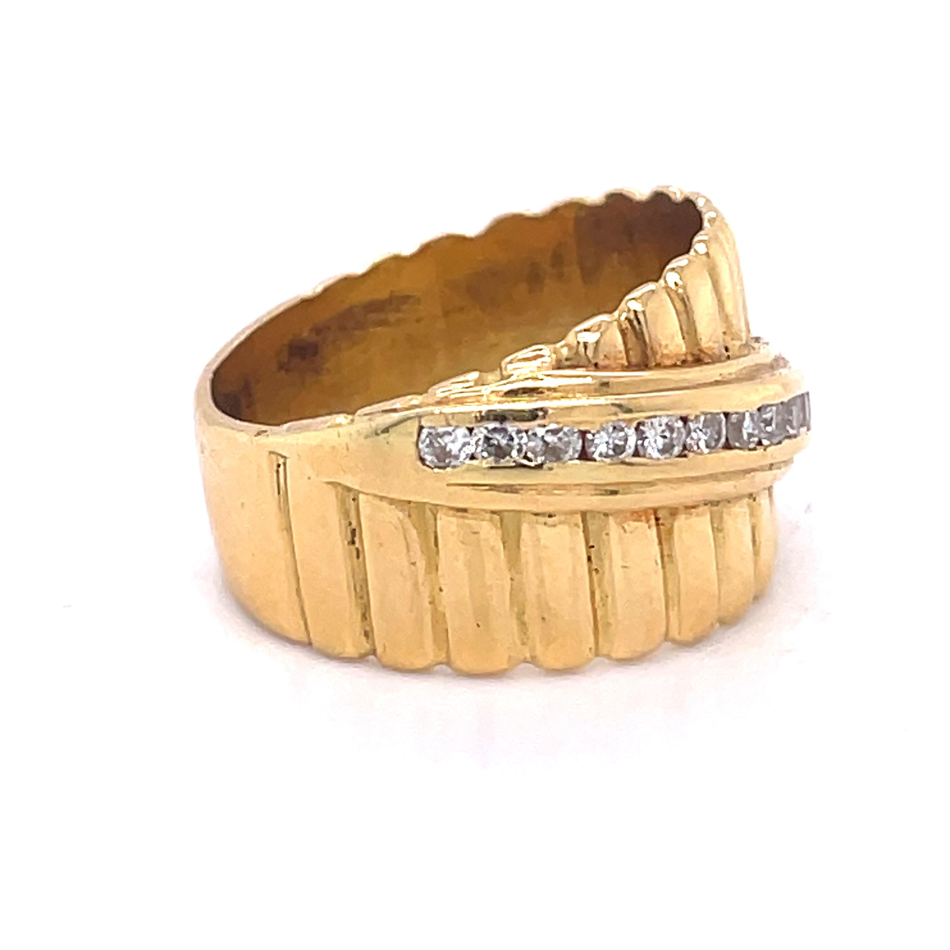 gold thick wedding band