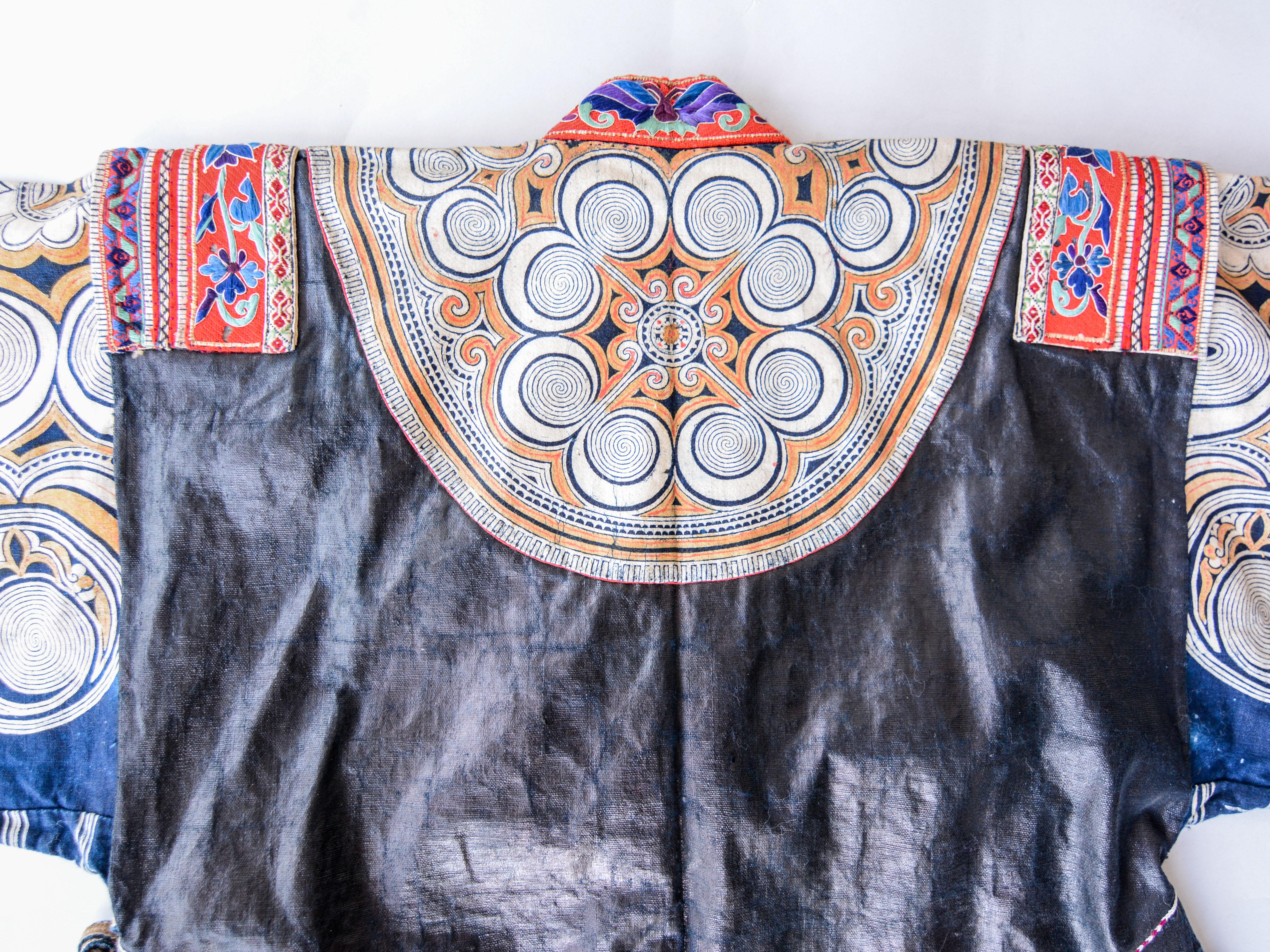 Cotton Vintage Women's Jacket, Miao of Guizhou, China, Mid-20th Century