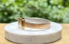 Vintage Women's Movado Stretch Band Watch in 18 Karat Gold, 1980s