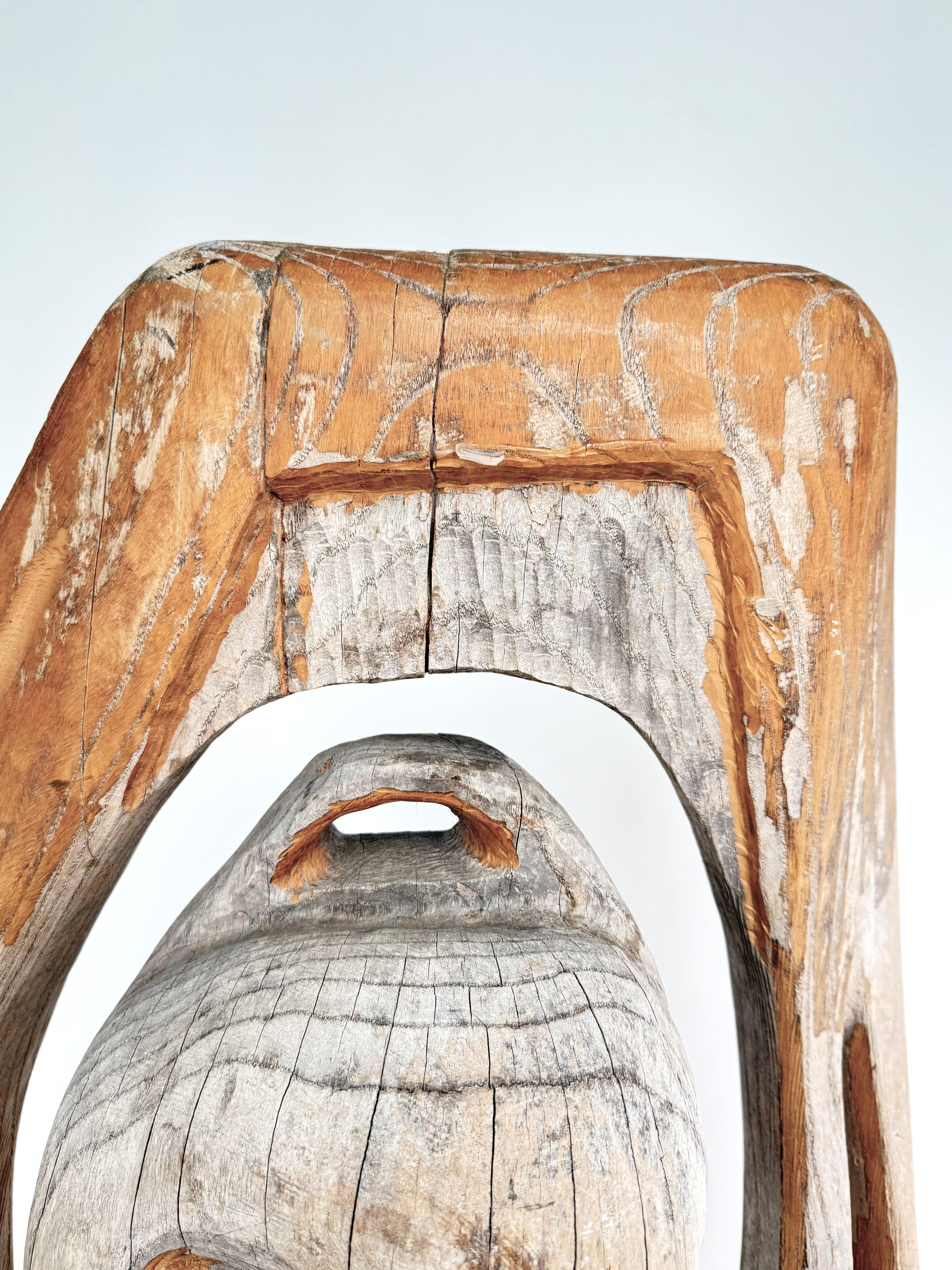 Scultura astratta in legno vintage con splendida finitura Driftwood in vendita 4