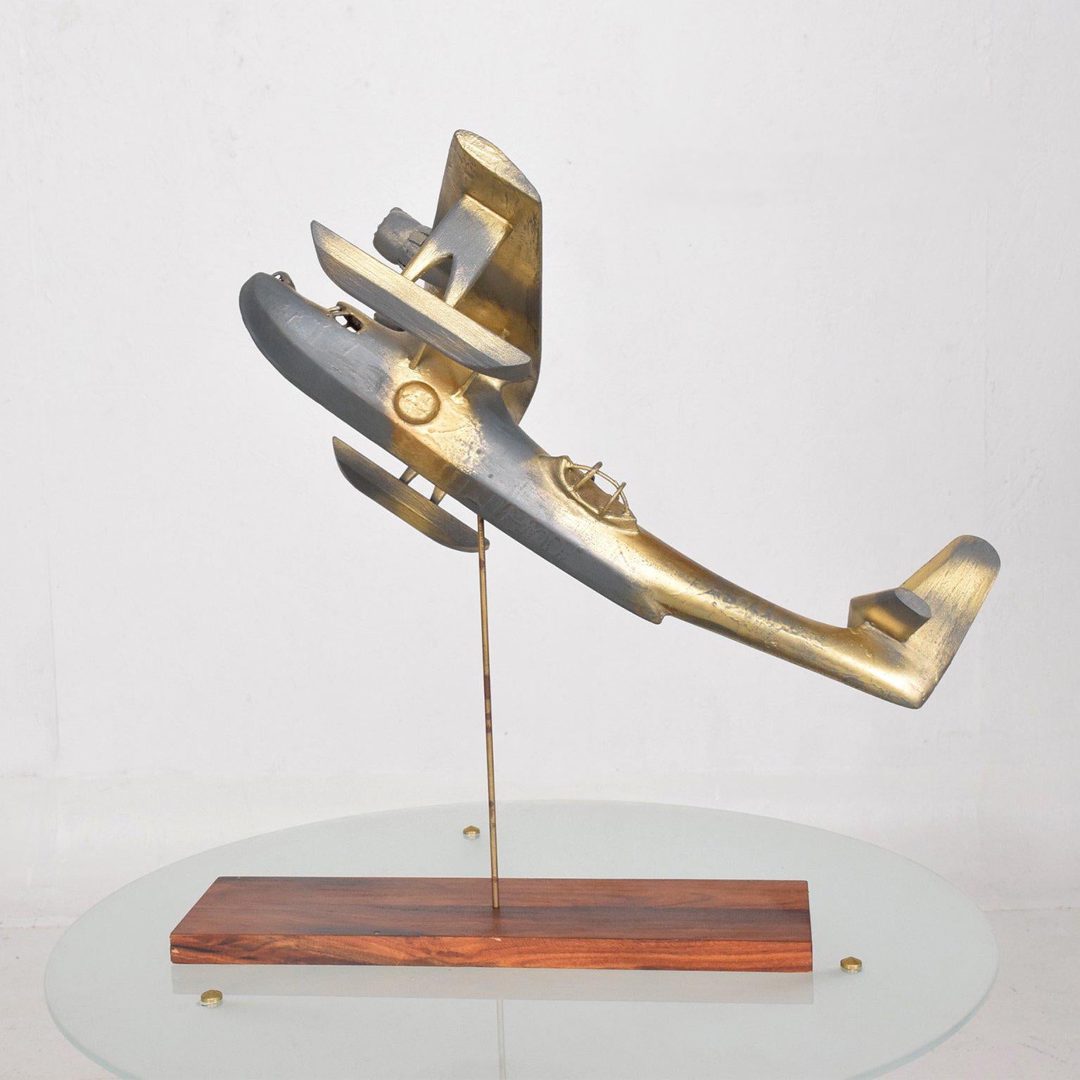 Vintage Wood Airplane Sculpture WWII 1