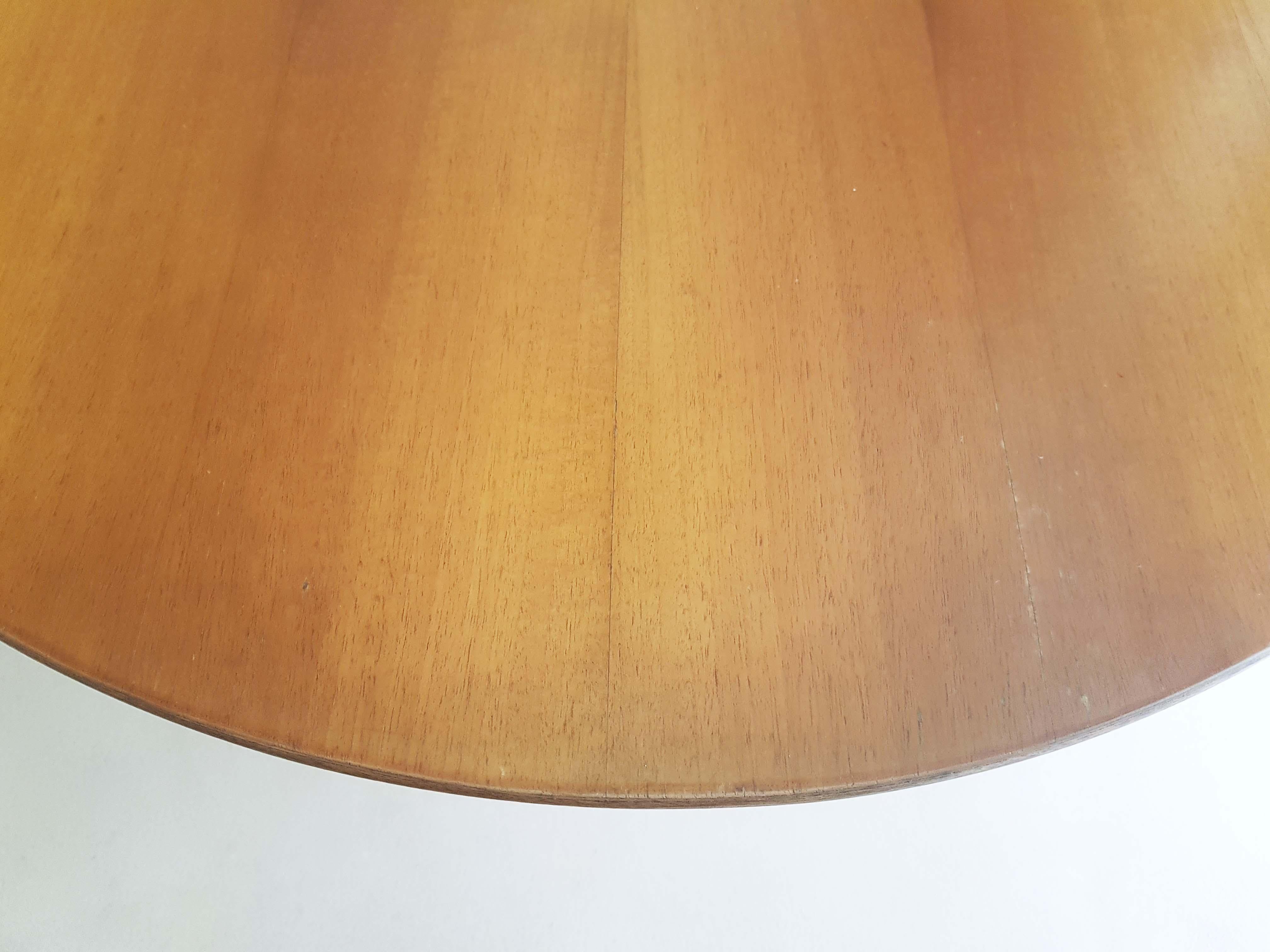 Vintage Wood and Brass T3 Cavalletto Table by Caccia Dominioni for Azucena 1950s For Sale 10