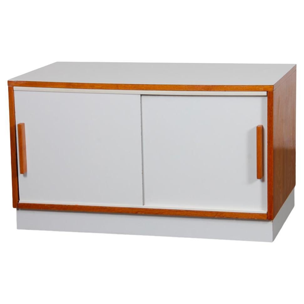 Cassapanca vintage in legno e formica, anni 
70