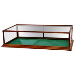 Vintage Wood and Glass Tabletop Display Case