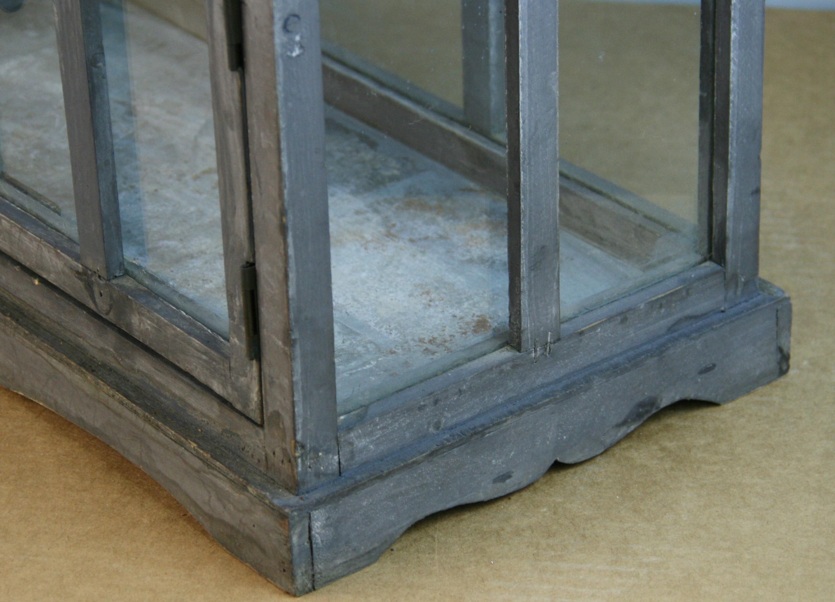 Vintage Wood and Glass Terrarium / Model Greenhouse 7