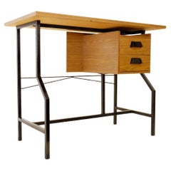 Vintage wood and metal desk - 1960s