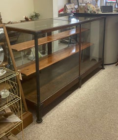 Vintage Wood and Metal Display Case