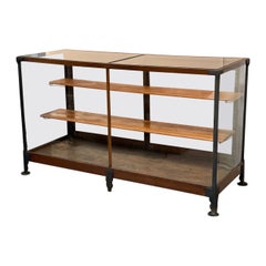 Vintage Wood and Metal Display Case