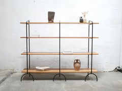 Vintage Wood and Metal Shelf