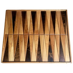 Vintage Wood Backgammon Board