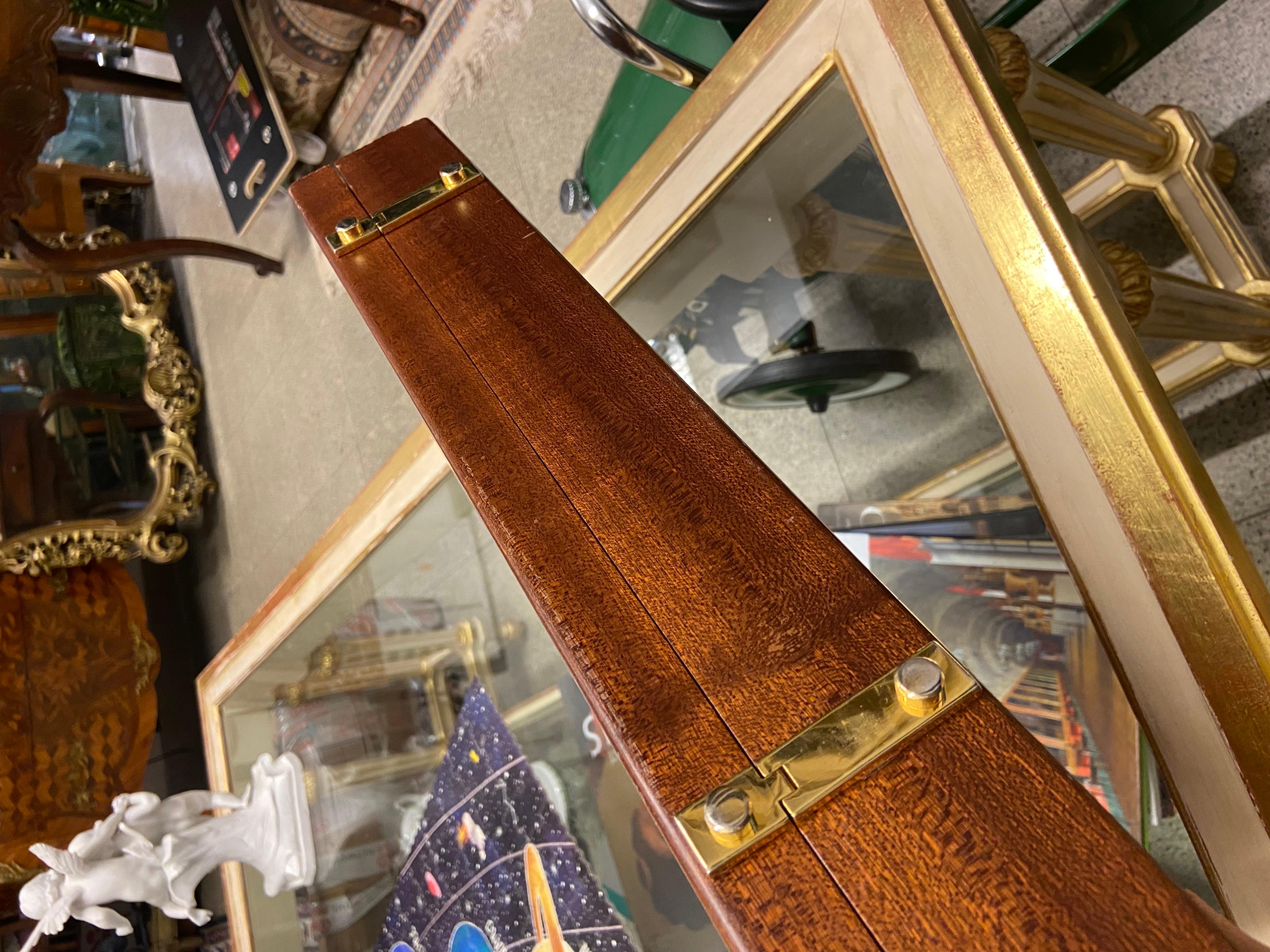 vintage wooden briefcase