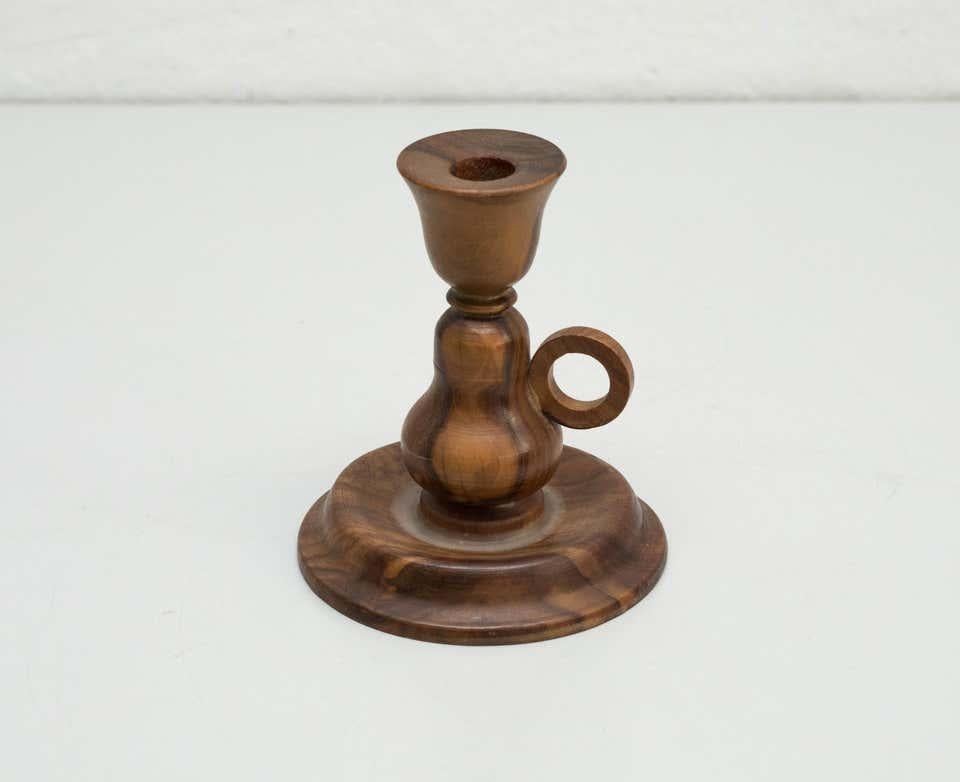 Portacandele in Wood d'epoca - Spagna, CIRCA 1960 in vendita 1