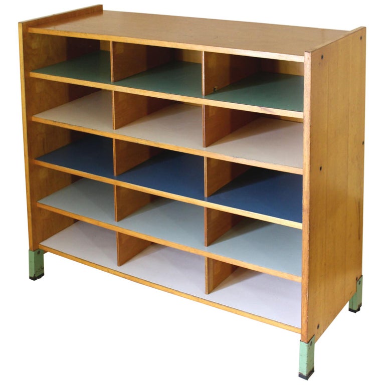 Vintage Wood Card Index from the 1970s at 1stDibs