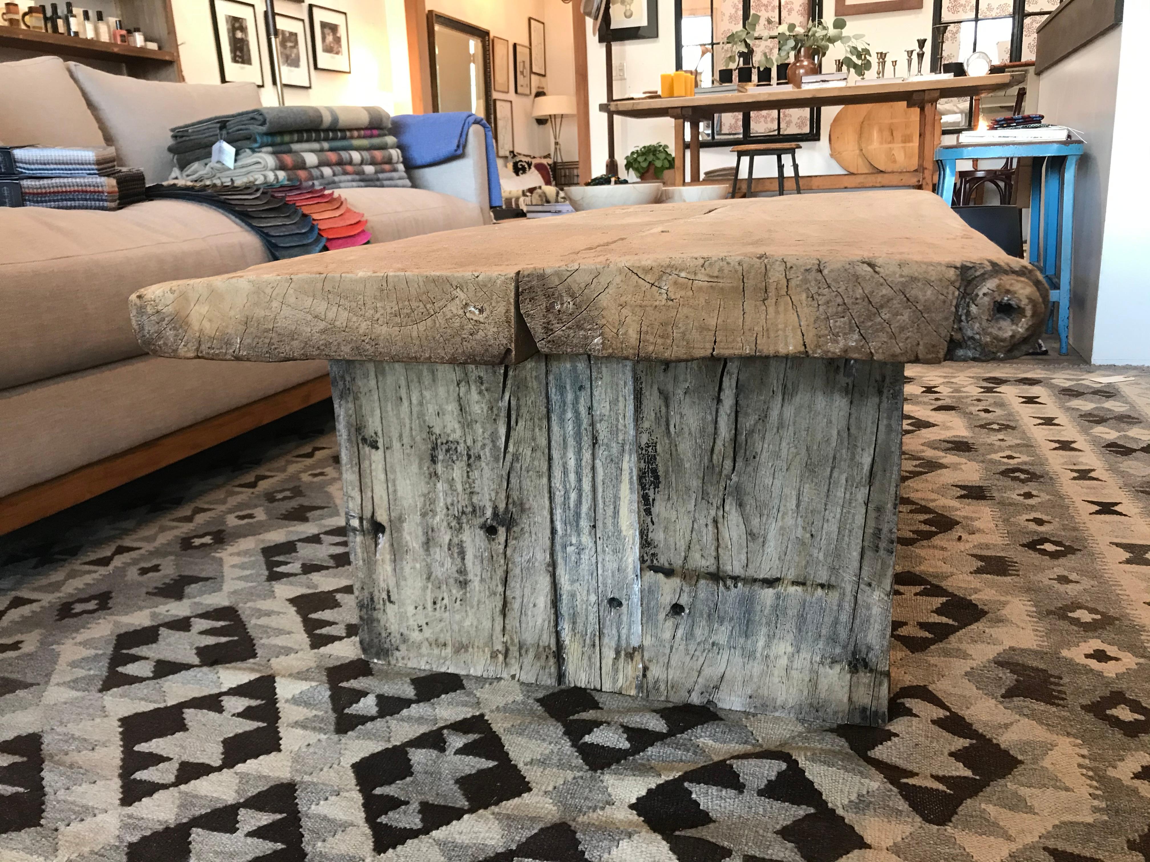 Vintage Wood Coffee Table at 1stDibs