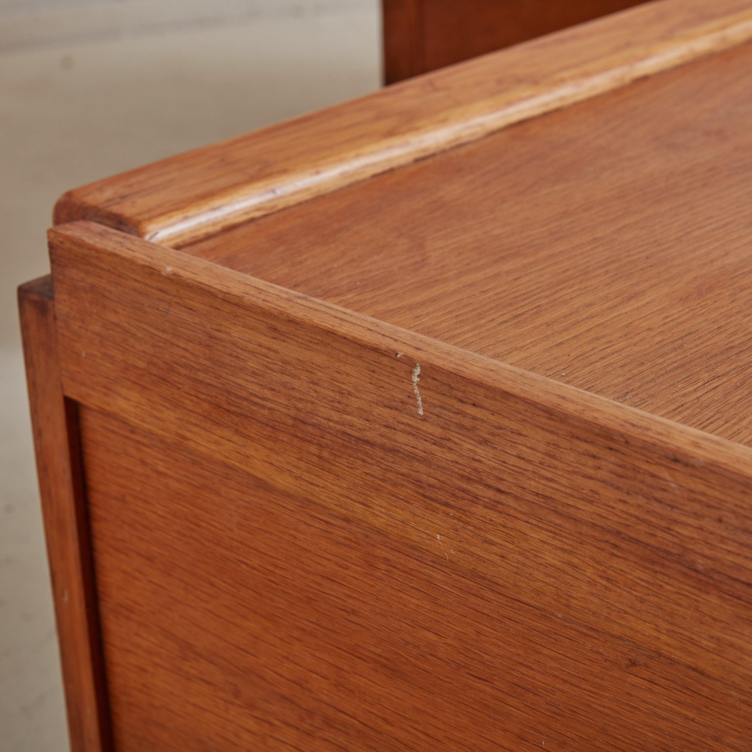 Vintage Wood Coffee Table with Sliding Top + Storage For Sale 6
